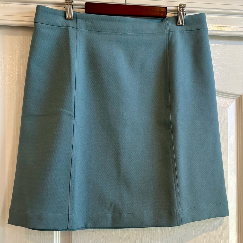 Ann Taylor Factory Light Blue A-Line Skirt